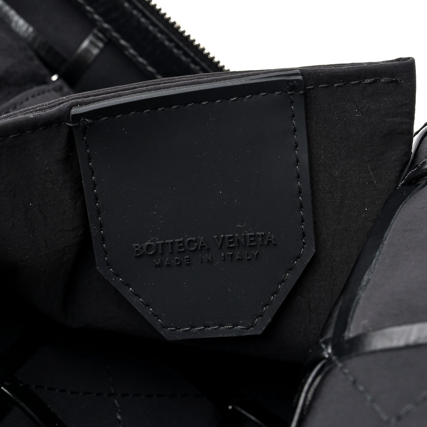 Paper Calfskin Intreccio Mini Cassette Sling Bag Black