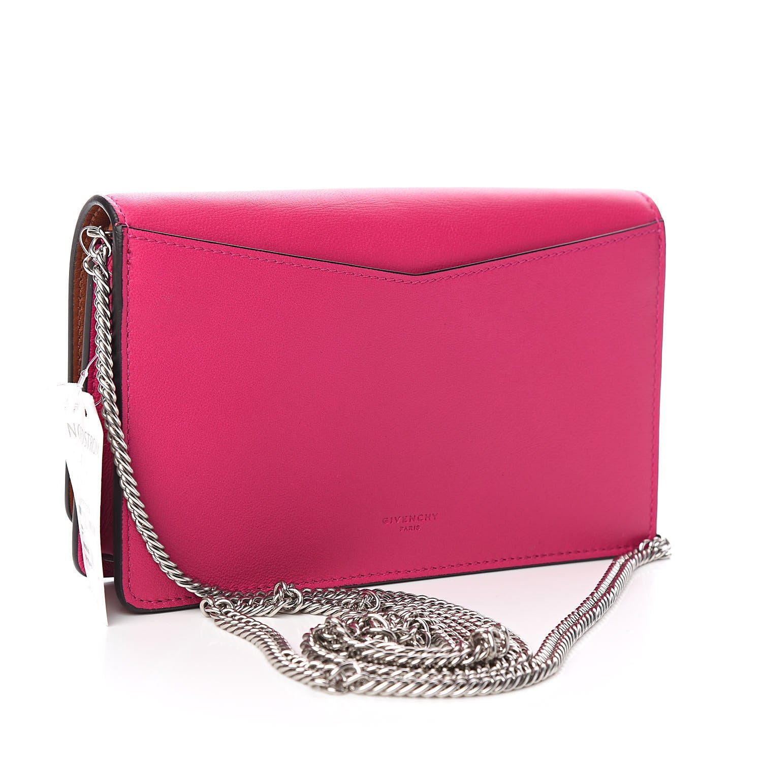 Givenchy Lambskin Emblem Chain Wallet Cyclamen 3 of 10