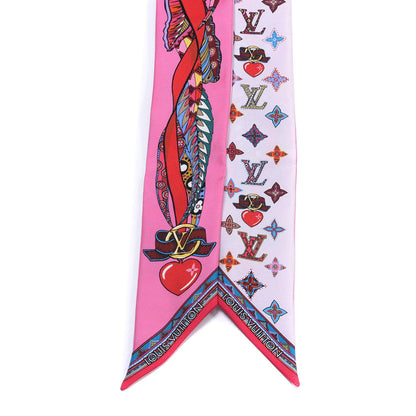 Louis Vuitton Silk Monogram Romance BB Bandeau Rose 2 of 3