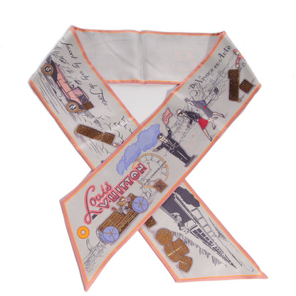Louis Vuitton Silk LV Comics Bandeau Rose Poudre 1 of 7