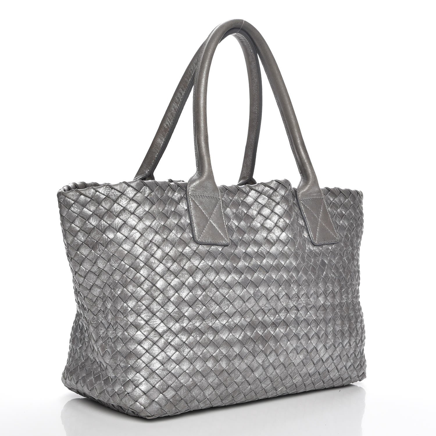 Bottega Veneta Intrecciato Mini Cabat Peltro 3 of 7