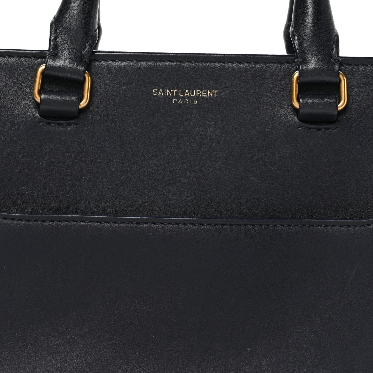 Smooth Calfskin Small East Side Tote Midnight Blue