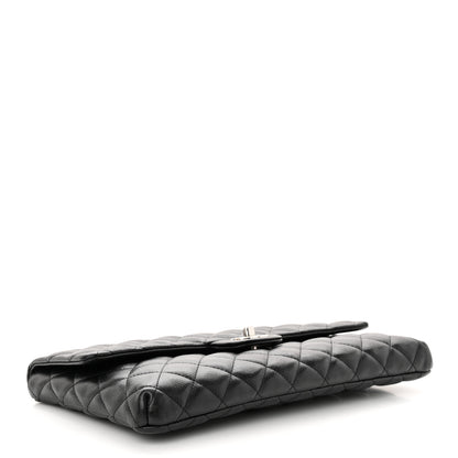 Chanel Caviar Quilted Flap Clutch Black 4 of 7