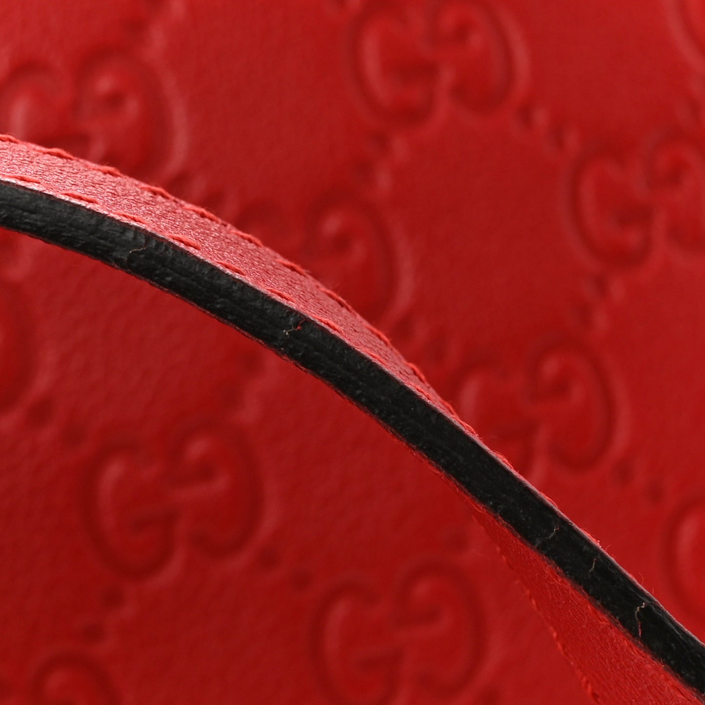Guccissima Small Joy Tote Red