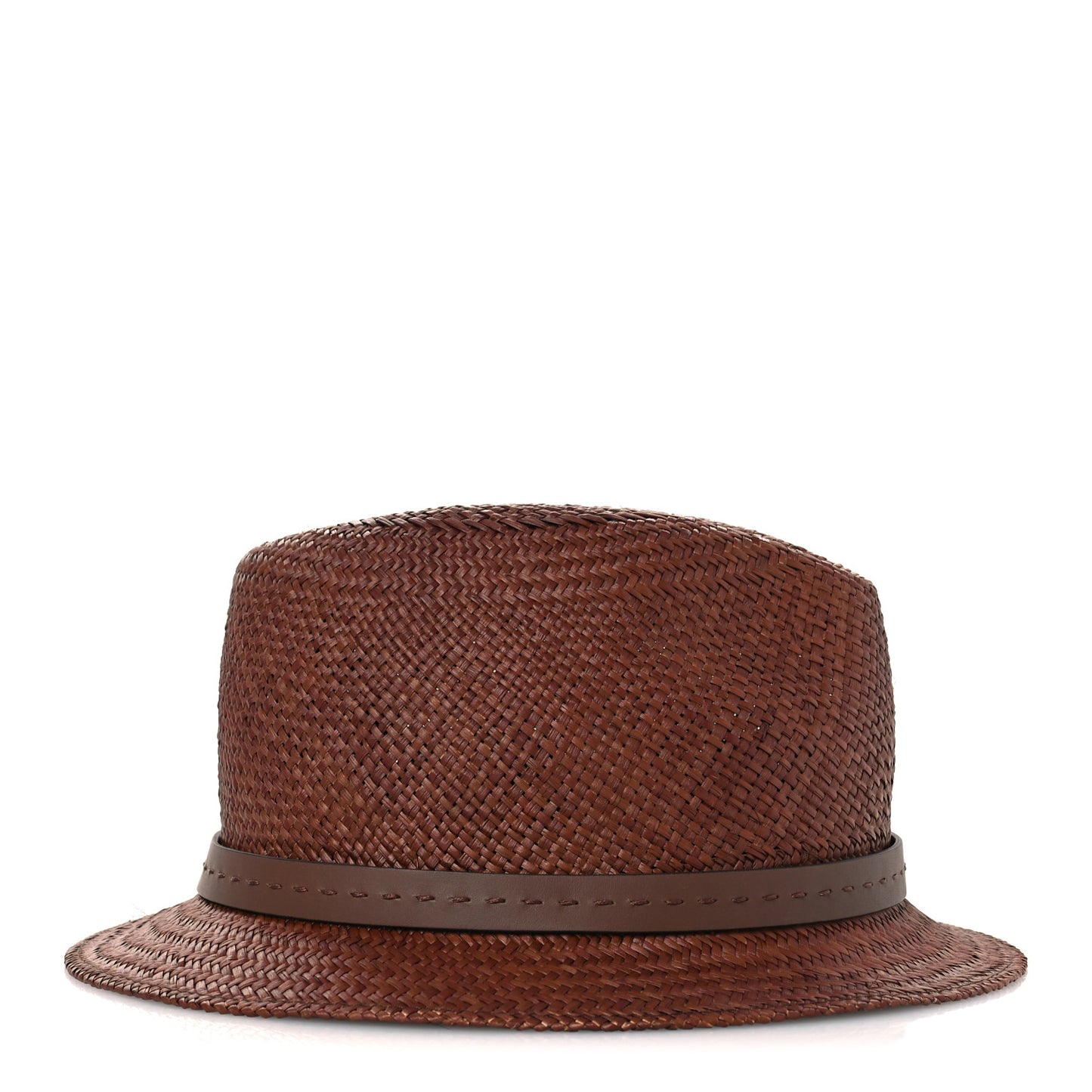 Straw Fedora Hat M New Oak