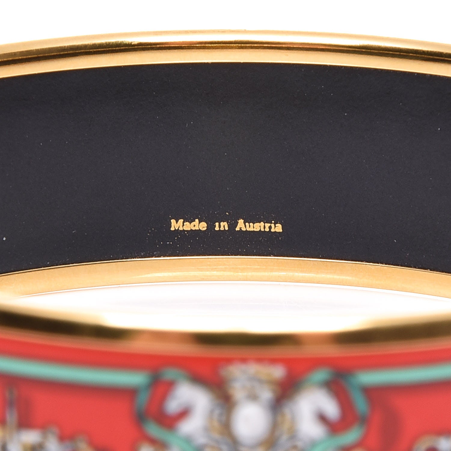 Hermes Enamel Printed Wide Bracelet 65 5 of 5