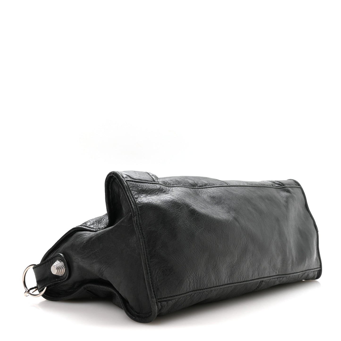 Agneau Giant 21 Silver Hardware Part Time Black
