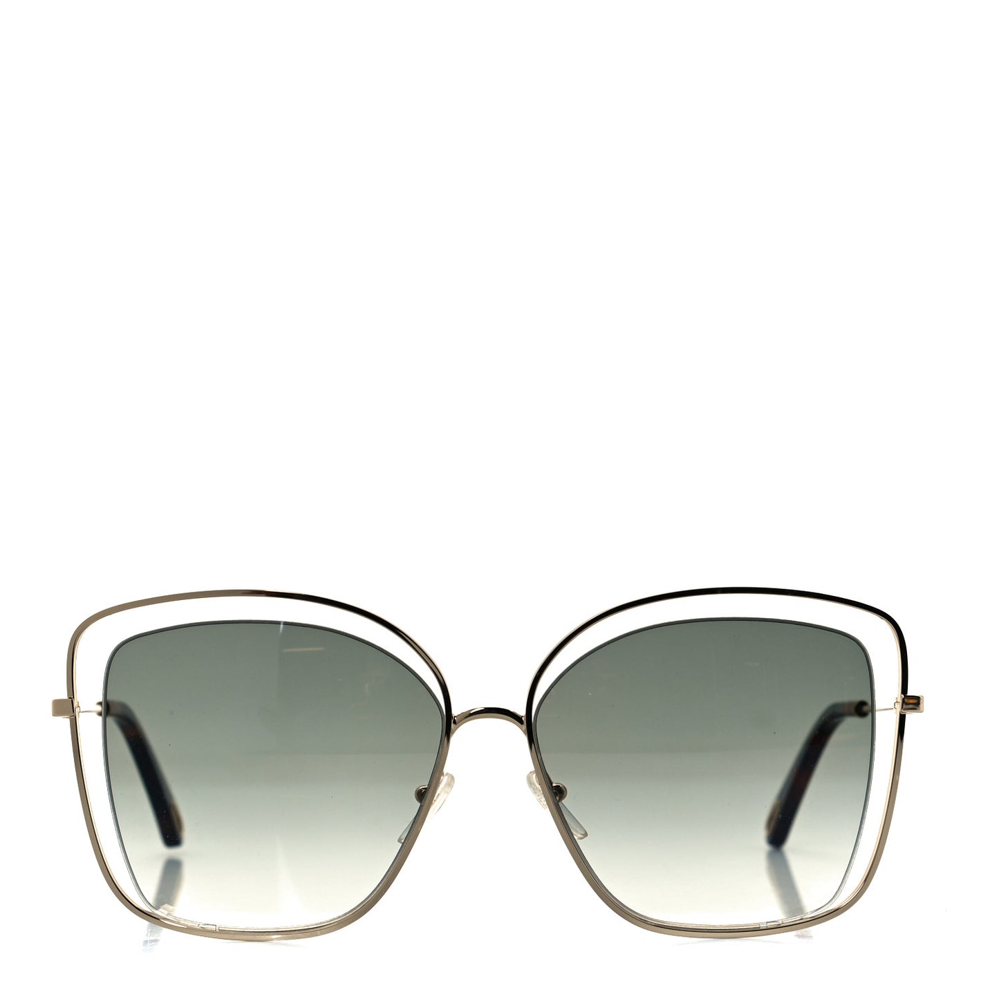 Poppy Cutout Square Sunglasses CE133S Havana Brown