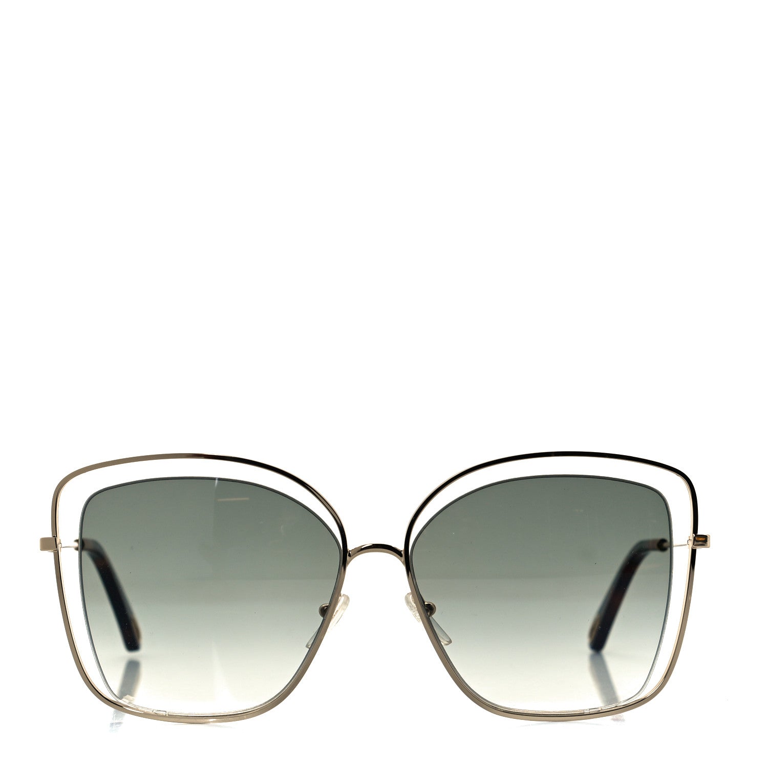 Chloe Poppy Cutout Square Sunglasses CE133S Havana Brown 2 of 6