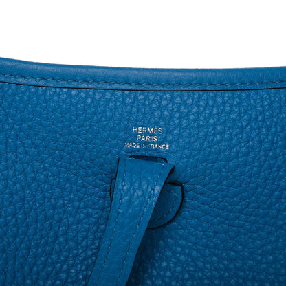 Hermes Taurillon Clemence Evelyne TPM Bleu Zanzibar 6 of 9