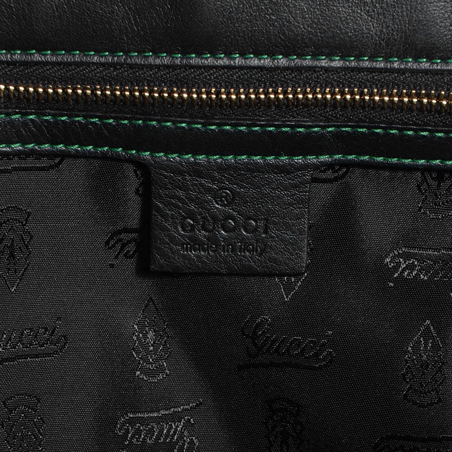 Gucci Dialux Large Queen Tote Green 6 of 7