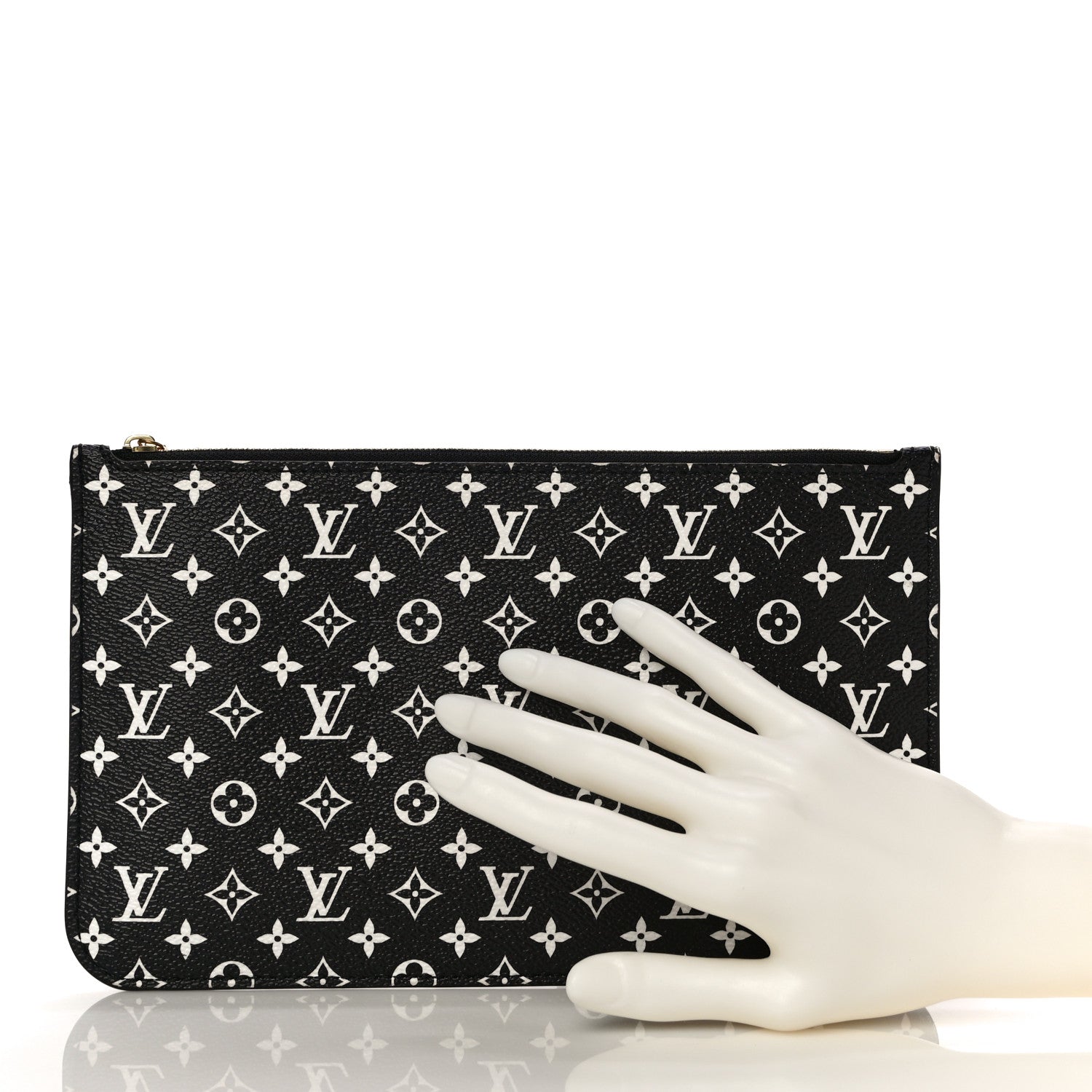 Louis Vuitton Monogram Giant Jungle Neverfull MM GM Pochette Black 2 of 12