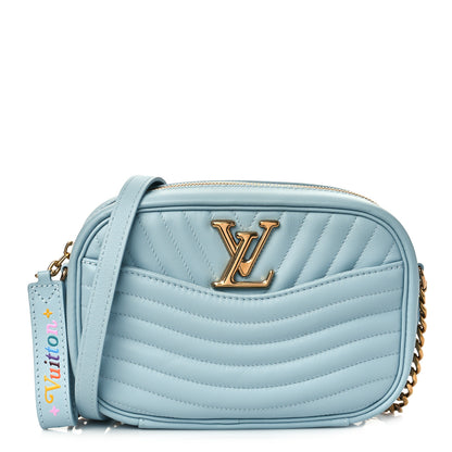 Louis Vuitton Calfskin New Wave Camera Bag Porcelain Blue 1 of 9
