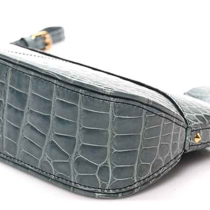 Louis Vuitton Crocodile Lockit Clutch Blue 9 of 9
