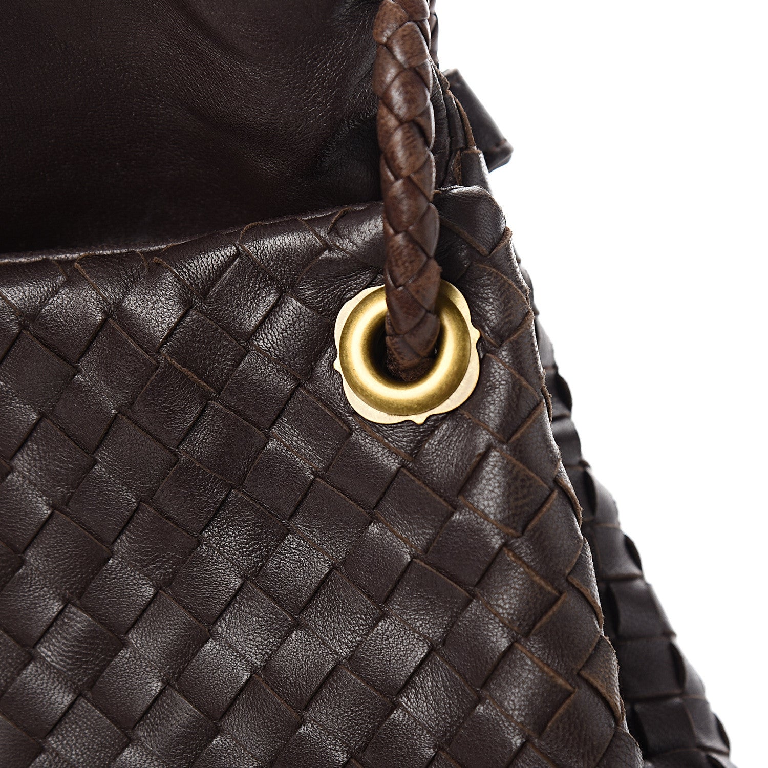 Bottega Veneta Nappa Intrecciato Flap Shoulder Bag Ebano 10 of 10