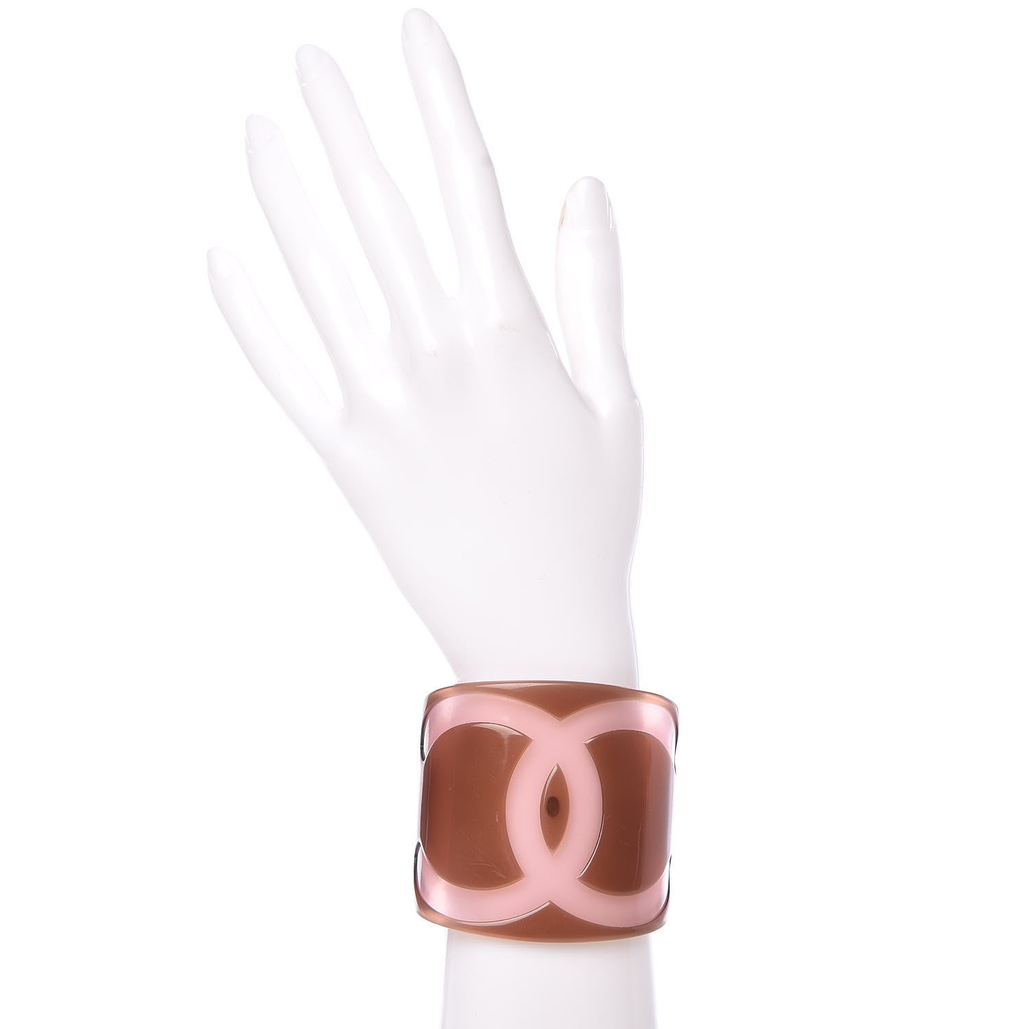 Chanel Resin CC Wide Cuff 2 of 4