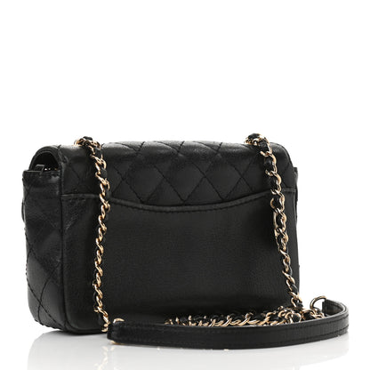 Chanel Goatskin Quilted Flap Black 2 of 6