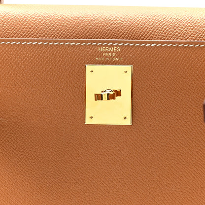 Hermes Epsom Kelly Sellier 28 Gold 6 of 10
