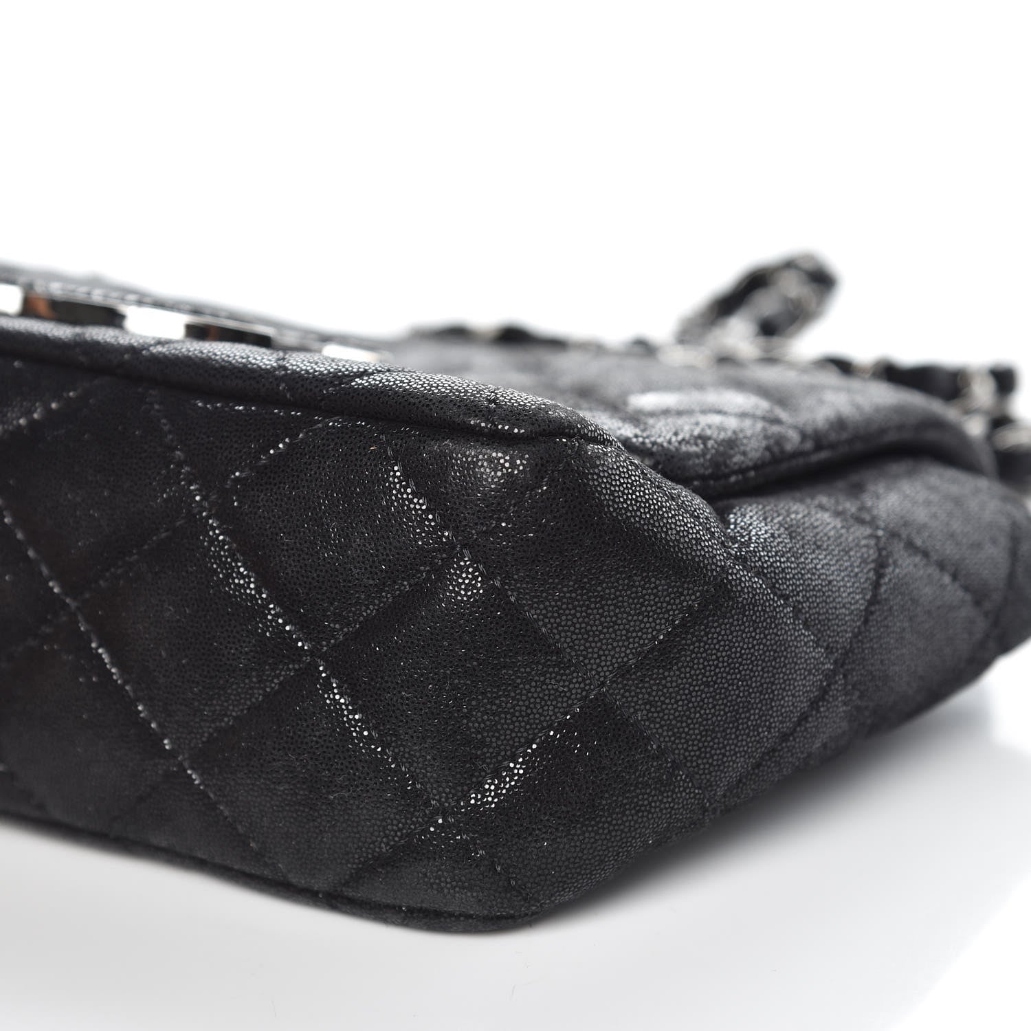 Chanel Sequin Goatskin Crystal CC Mini Flap Black 11 of 12