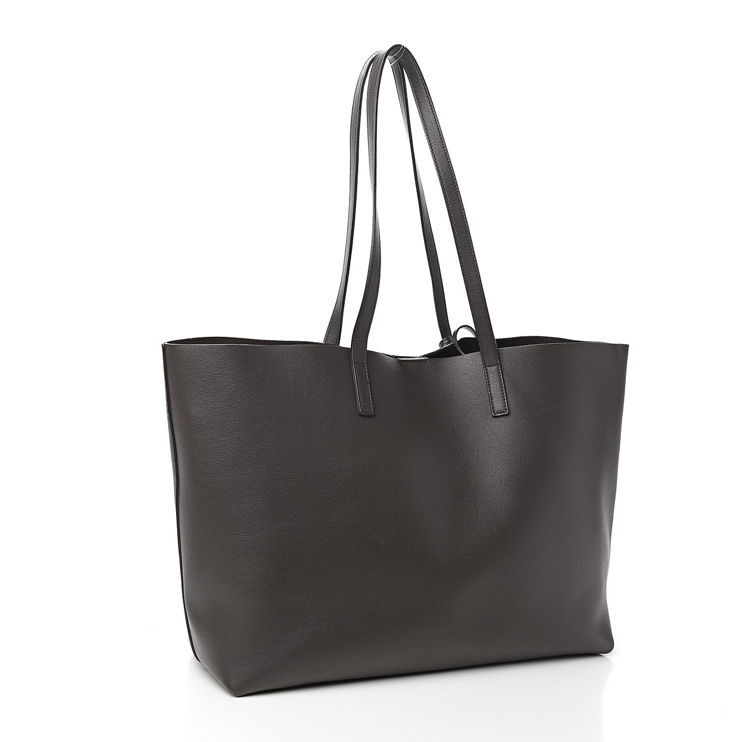 Calfskin Large Shopping Tote Dark Grey