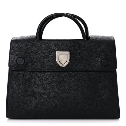 Christian Dior Grained Calfskin Medium Diorever Flap Black 1 of 8