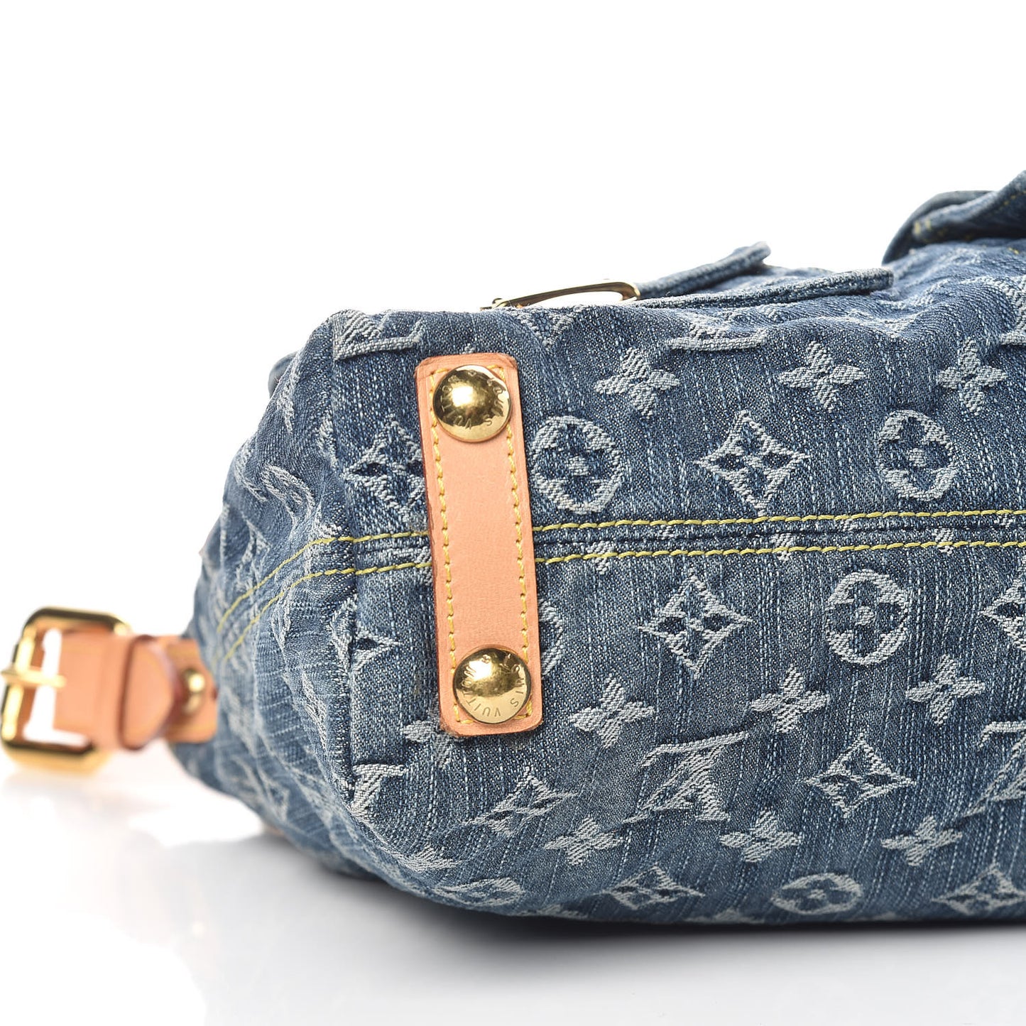 Monogram Denim Baggy PM Blue
