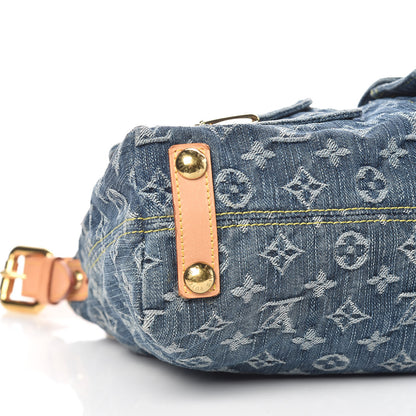 Louis Vuitton Monogram Denim Baggy PM Blue 8 of 9
