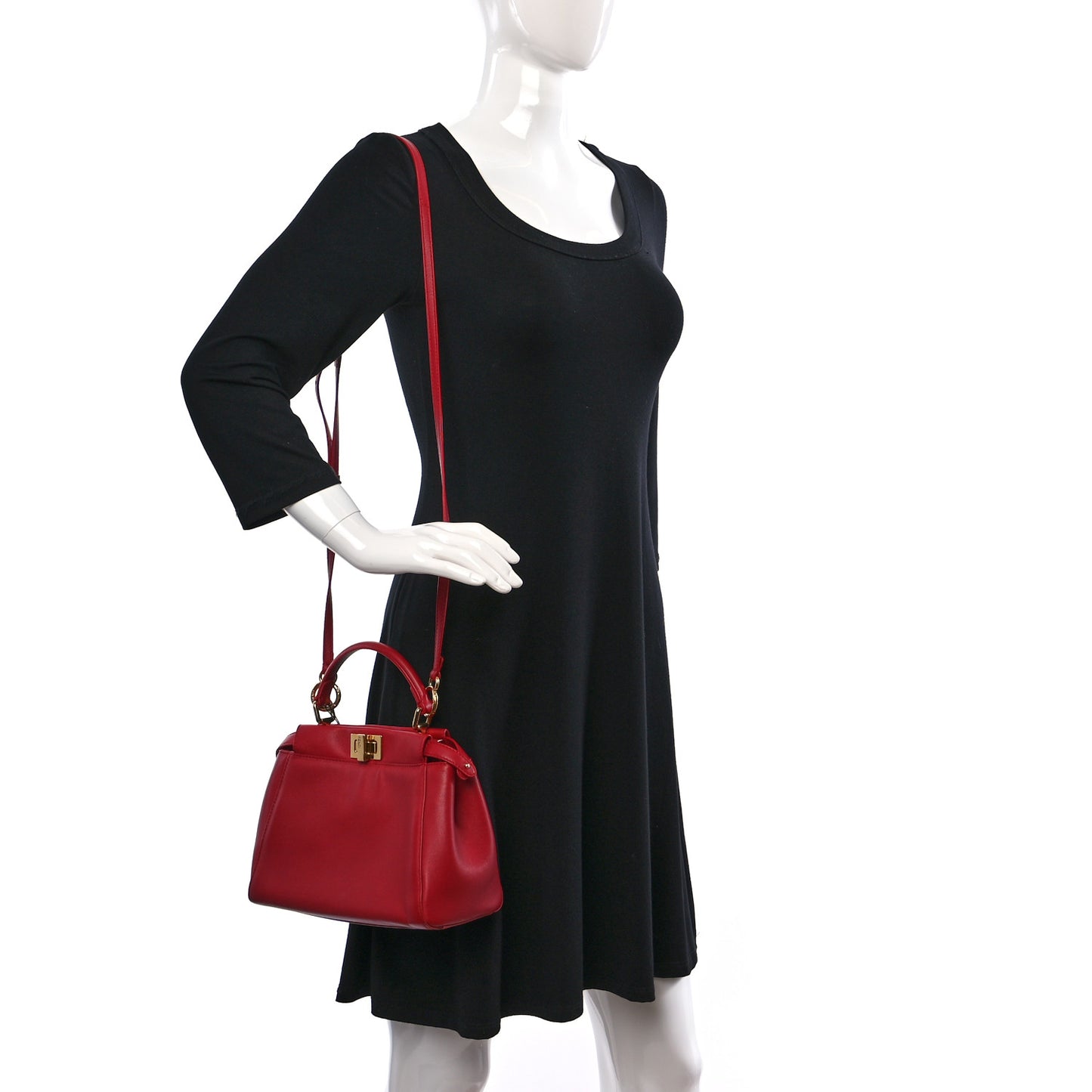 Nappa Mini Peekaboo Iconic Satchel Flamma