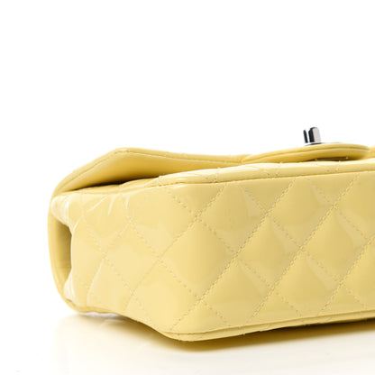 Chanel Patent Quilted Mini Rectangular Flap Yellow 6 of 11