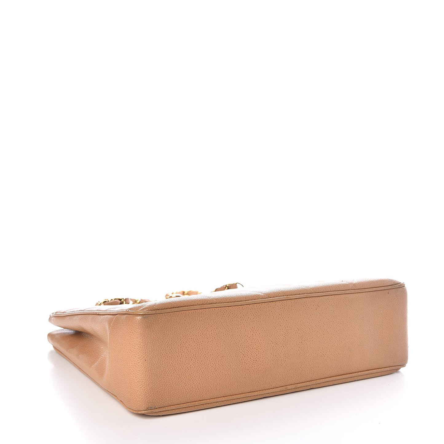 Caviar Quilted Tote Beige