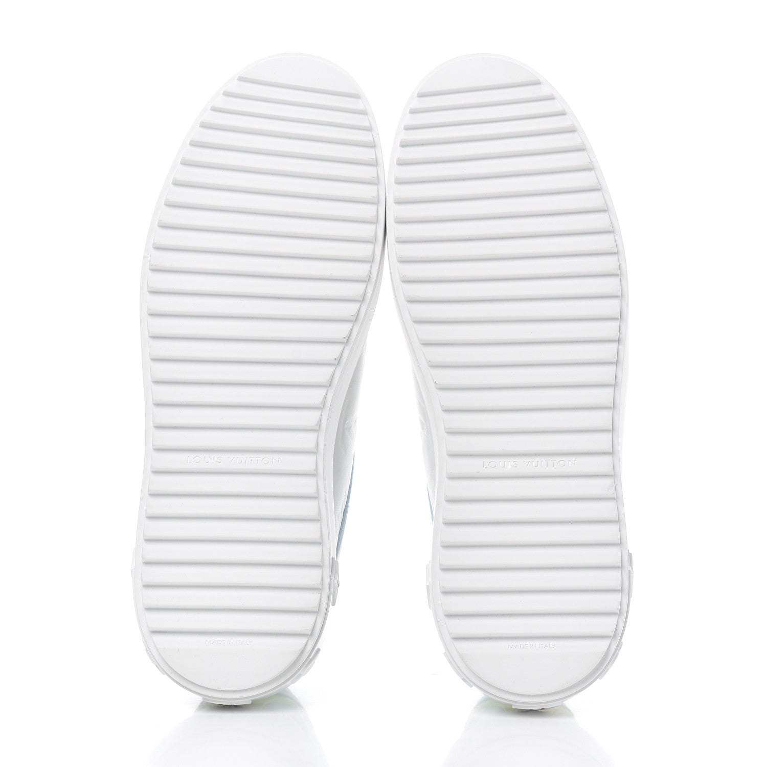 Louis Vuitton Monogram Embossed Lambskin Time Out Sneakers 40 Light Blue Pastel 5 of 9