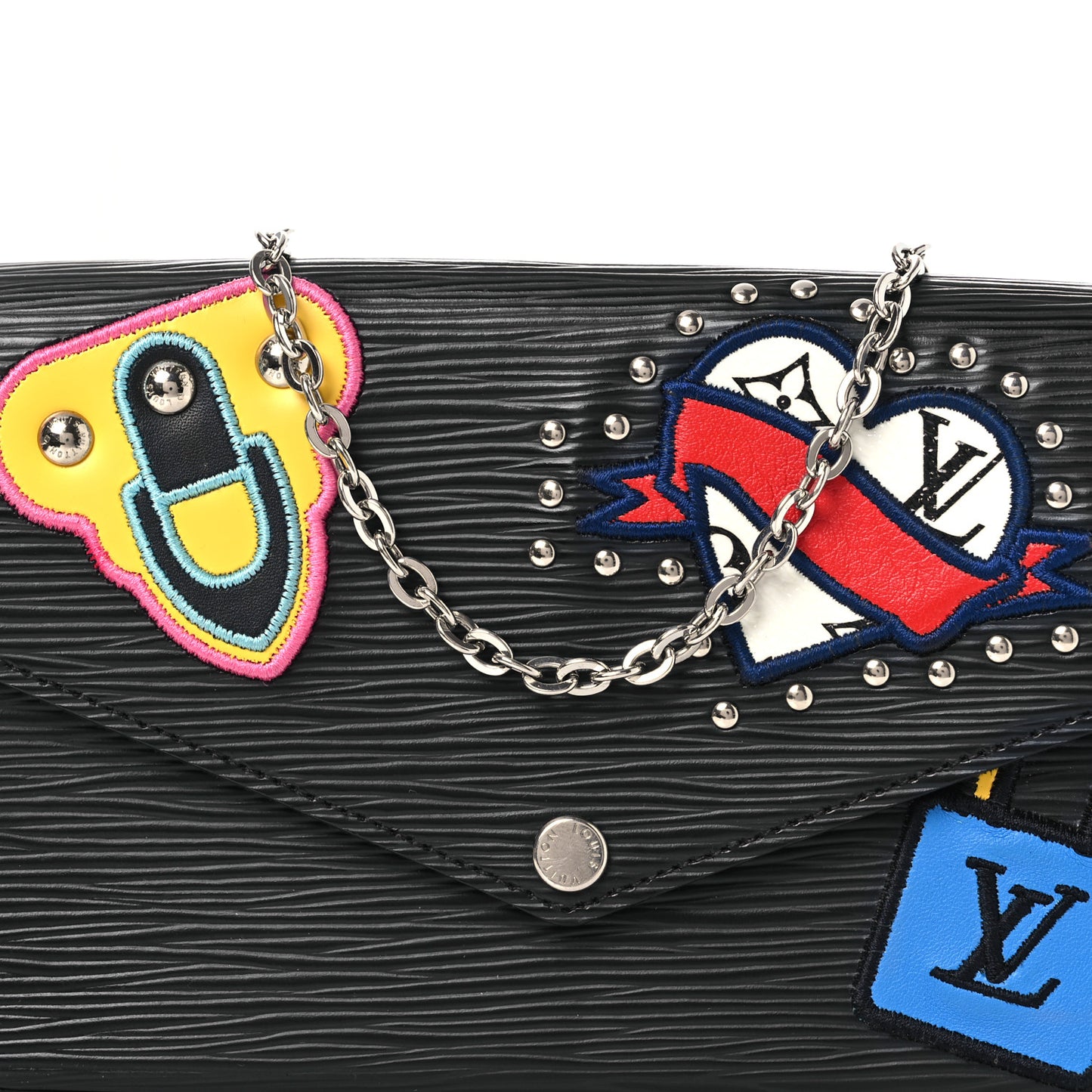 Epi LV Stories Pochette Felicie Black