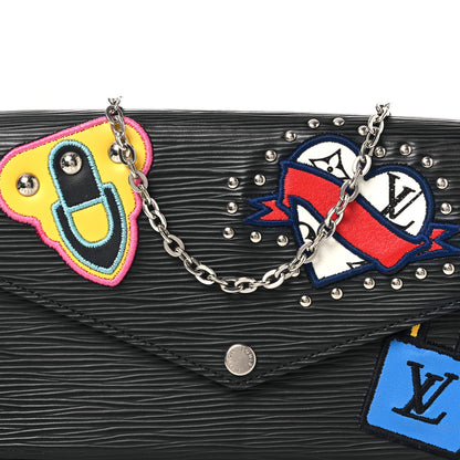 Louis Vuitton Epi LV Stories Pochette Felicie Black 8 of 12