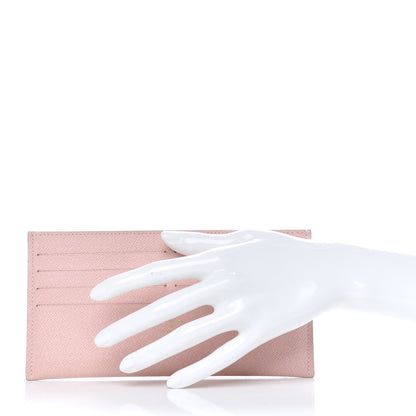Louis Vuitton Calfskin Felicie Card Holder Insert Rose Ballerine 2 of 6