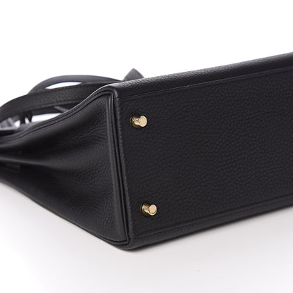 Hermes Togo Kelly Retourne 28 Black 7 of 10