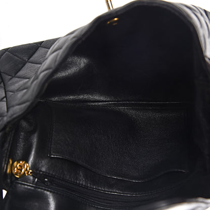 Chanel Lambskin Quilted Flap Shoulder Bag Black 5 of 12