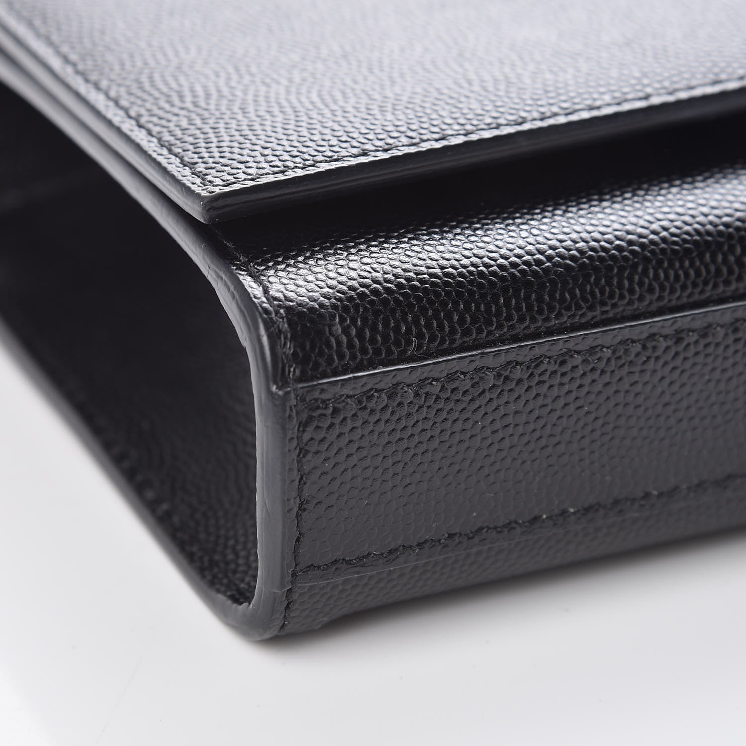 Saint Laurent Grain De Poudre Monogram Cassandre Clutch Black 9 of 10