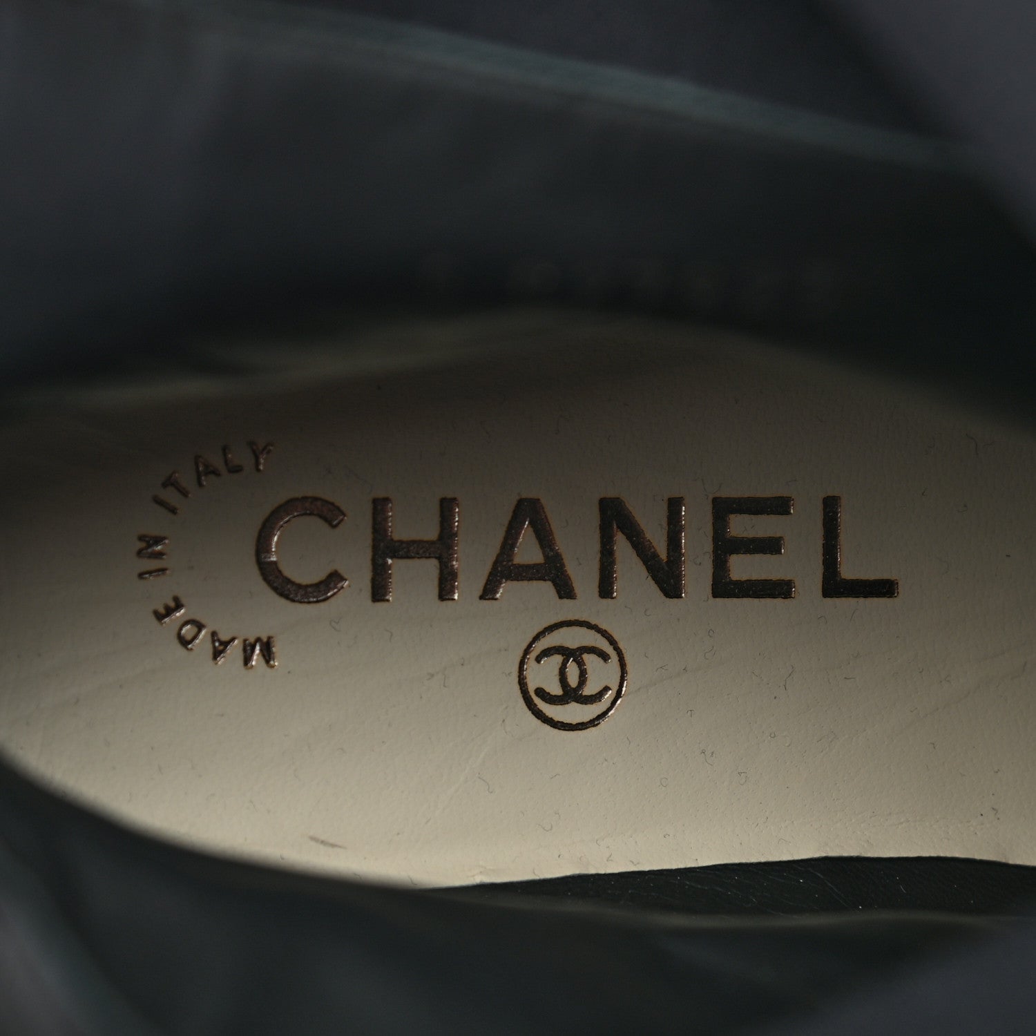 Chanel Lambskin Suede Caged Cap Toe High Boots 37.5 Black 8 of 10