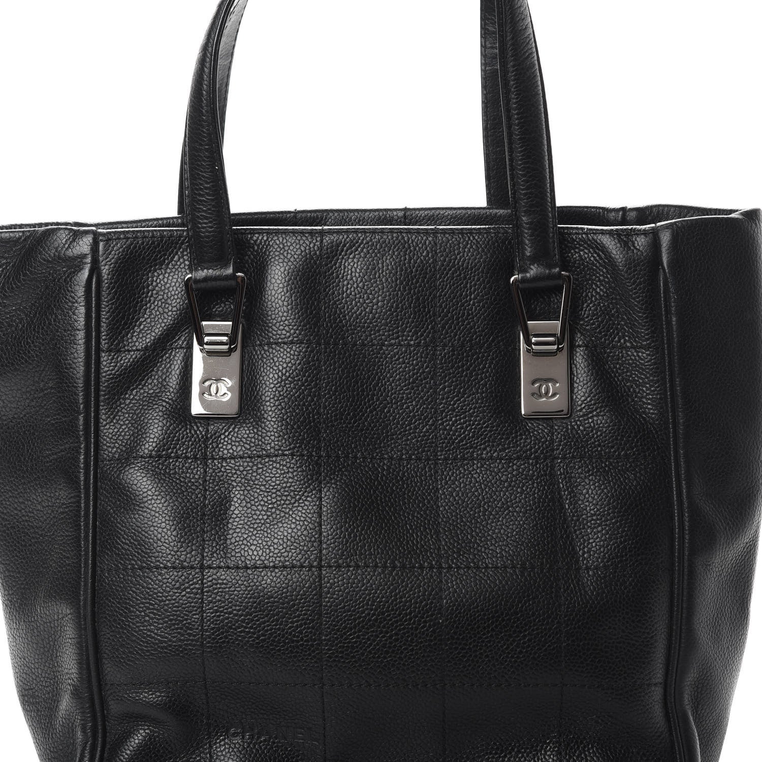 Chanel Caviar Square Stitched Tote Black 8 of 14