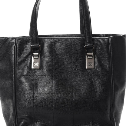 Chanel Caviar Square Stitched Tote Black 8 of 14