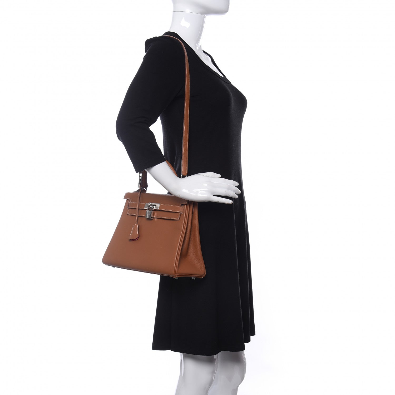 Hermes Evercolor Verso Kelly Retourne 28 Gold Rose Azalee 2 of 11