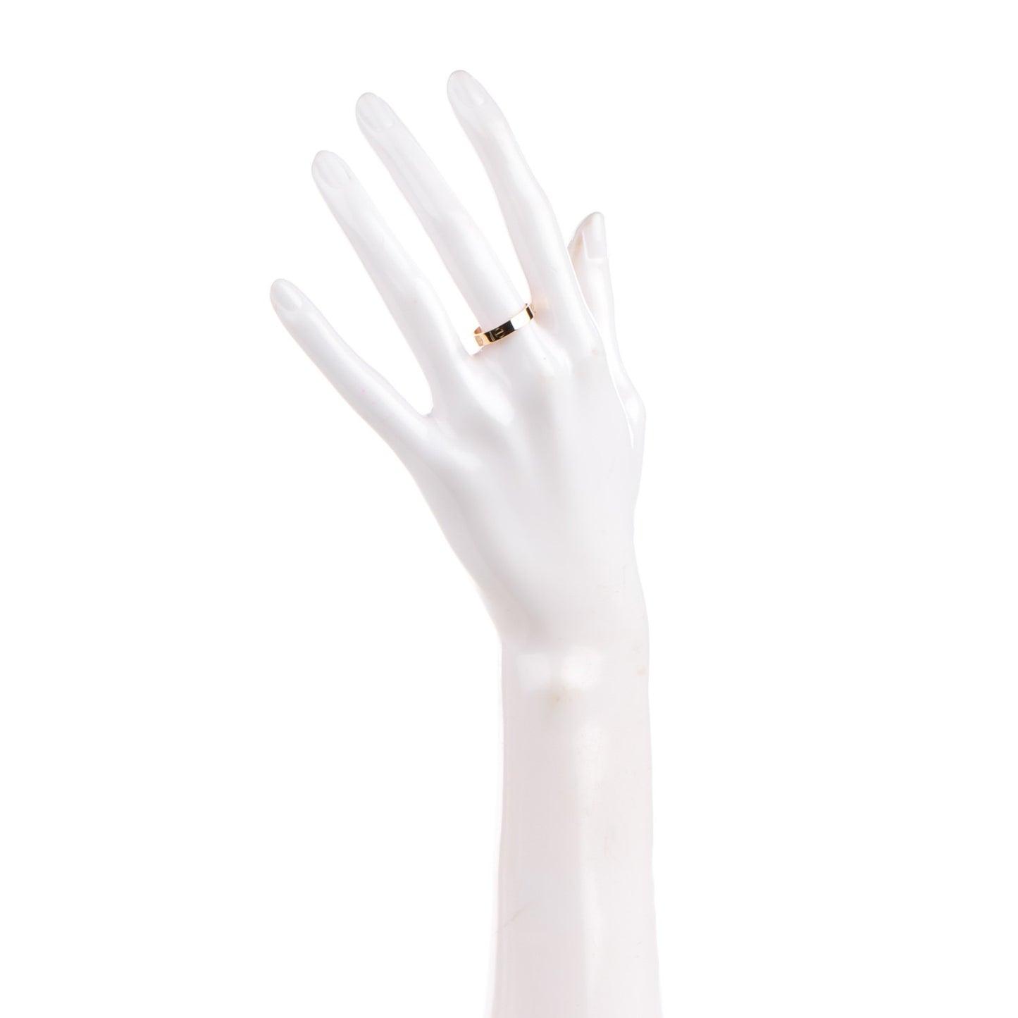 18K Yellow Gold 4mm LOVE Wedding Band Ring 55 7.25