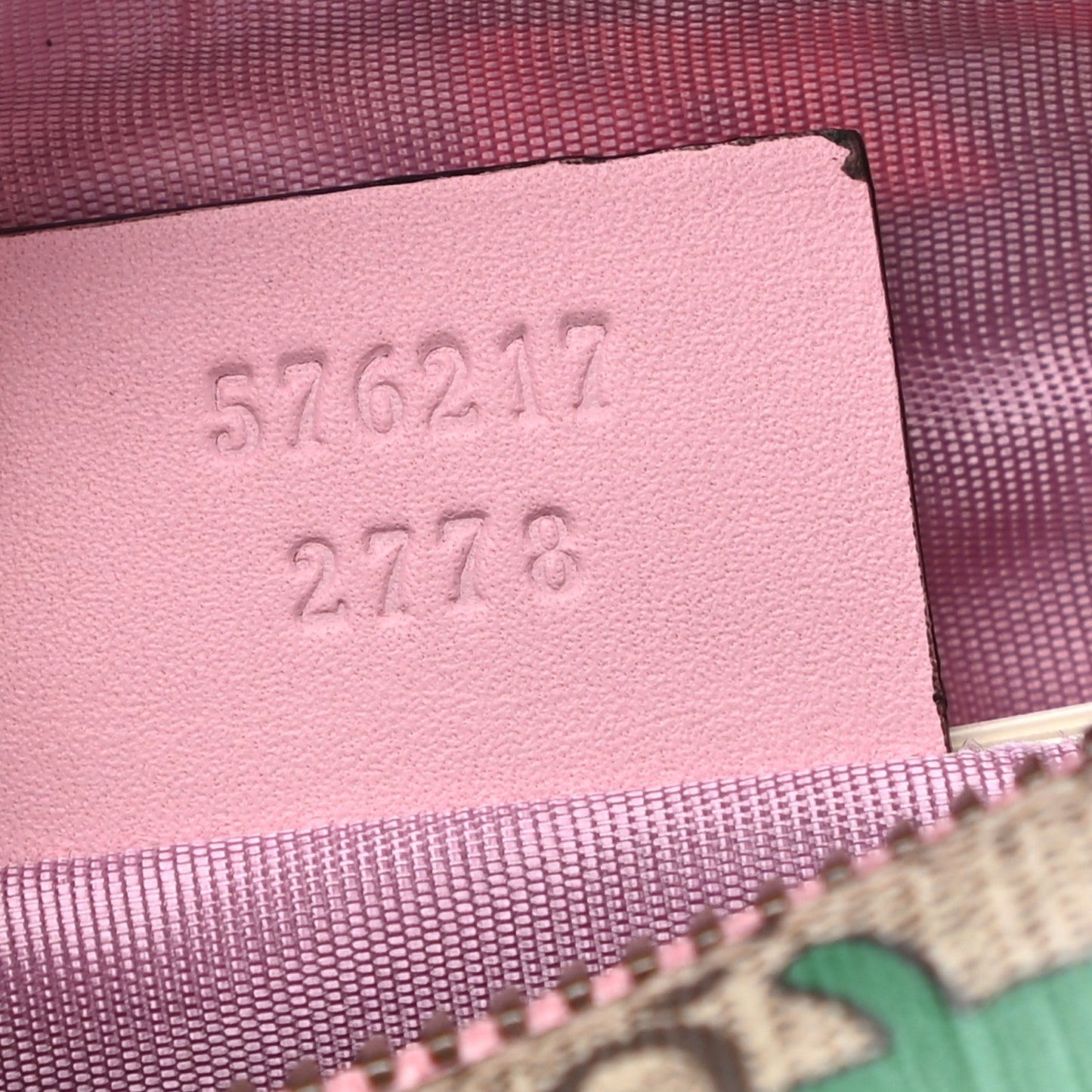 GG Supreme Monogram Strawberry Cosmetic Case