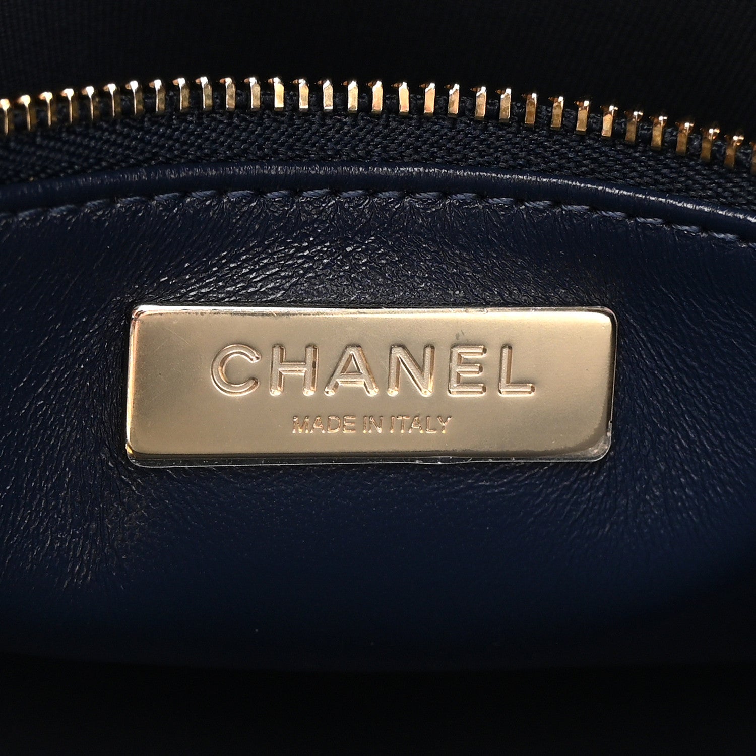 Chanel Shiny Lambskin Quilted Small 31 Shopping Bag Blue 6 of 12