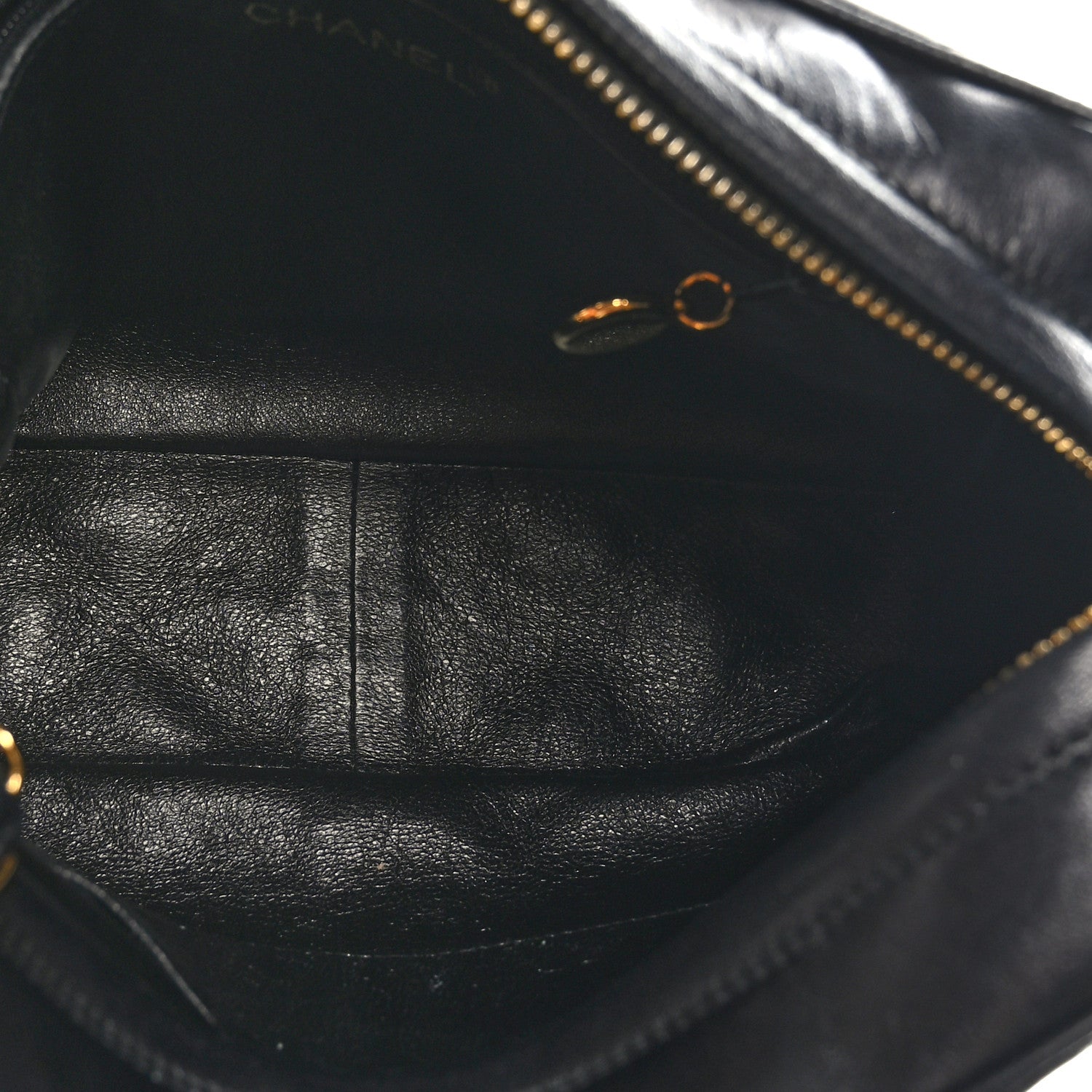 Chanel Lambskin Quilted Camera Case Black 5 of 9