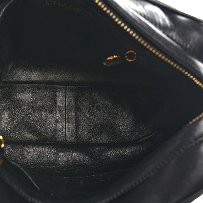 Chanel Lambskin Quilted Camera Case Black 5 of 9