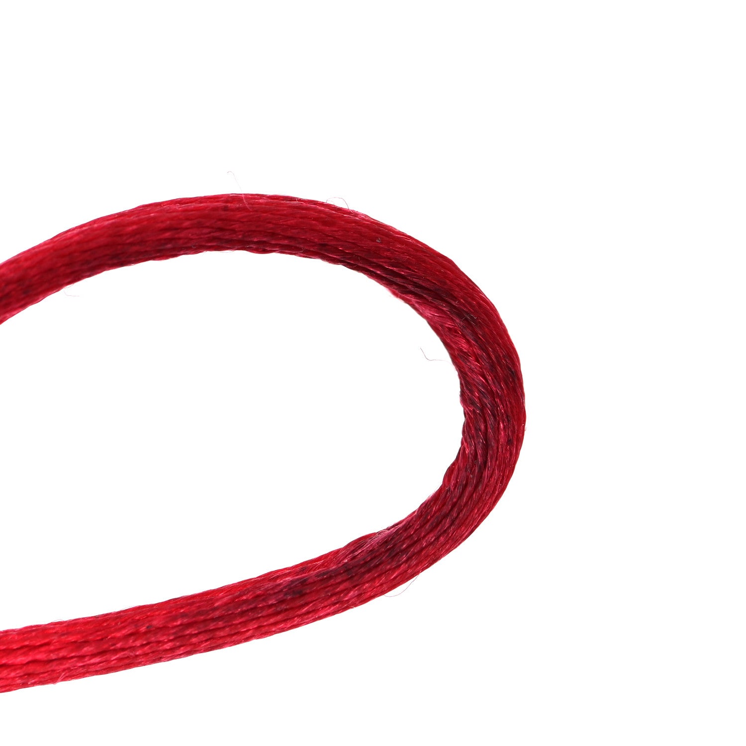 Cartier 18K Pink Yellow White Gold Trinity Cord Bracelet Red 6 of 9