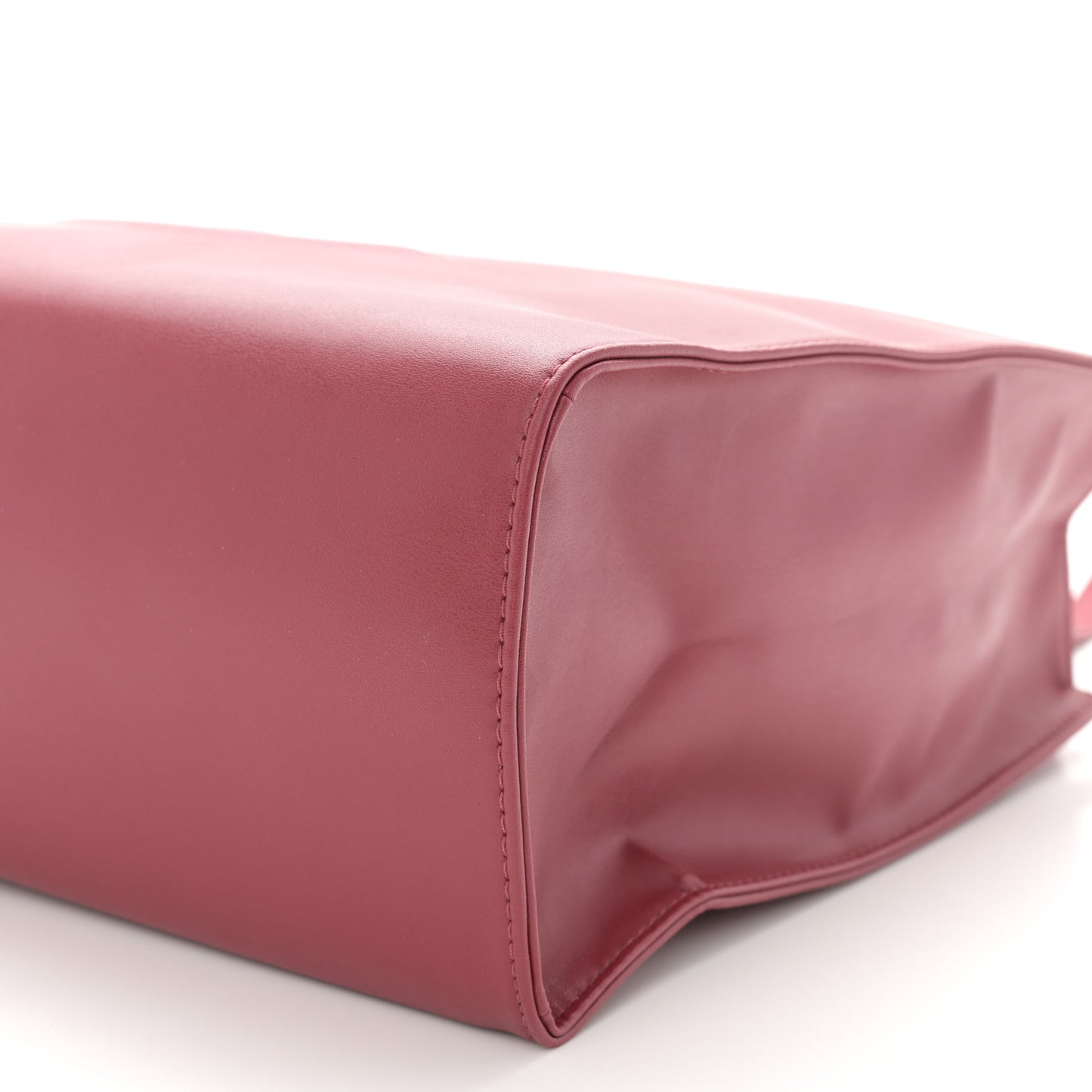 Vegan Leather Medium Shopping Bag Oxblood