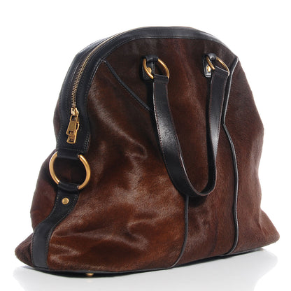 Saint Laurent Pony Hair Oversized Muse Tote 3 of 10