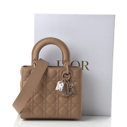Christian Dior Ultra Matte Calfskin Cannage Small My ABCDior Lady Dior Beige 10 of 10